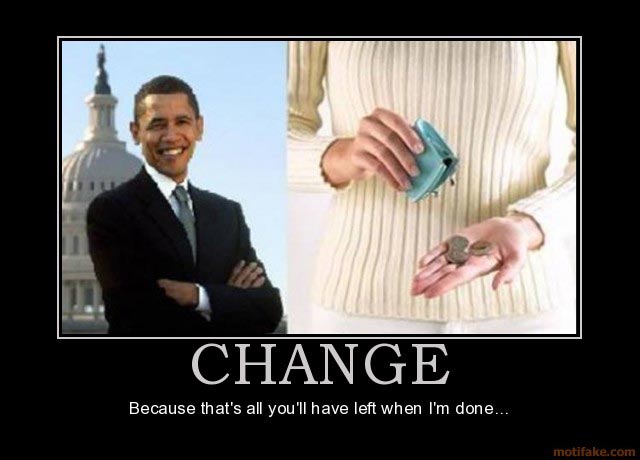 Obama Change Demotivator